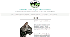 Desktop Screenshot of cedarridgevet.com