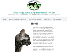 Tablet Screenshot of cedarridgevet.com